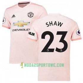 Koszulka Manchester United Luke Shaw 23 Wyjazdowe Stroje Piłkarskie 2018-2019 Krótki Rękaw